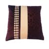 MSenterprises Cushion Cover Brown Burnt Ambose Velvet Patti Cushion Covers Pack of 5(40 x 40 Cms Or 16x16 Inch) view 3