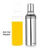 Crystal Stainless Steel Oil Pourer/Dispenser | 1 Litre | Leak Proof | Anti Drip design | Silver view 4