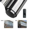 KREEPO One Way Window Film Privacy Window Heat Control Film Glass Films Self-Adhesive Vinyl Window Tint for Home & Office (12x120inch) Silver Chrome view 3