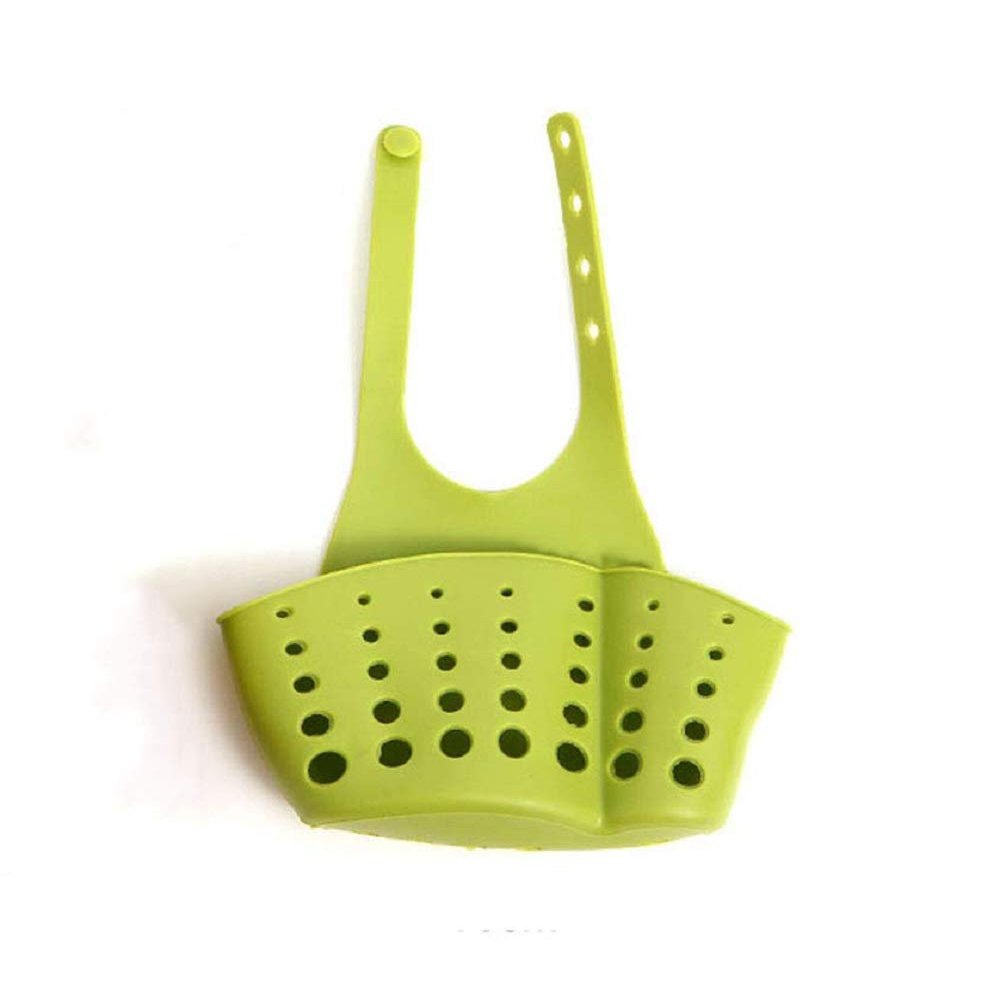Brezzycloud Set of 2 Hanging Drainage Bag Shopping Cart Sink Soap Dish Holder Hanging Sponge Holder (2 Pcs) (Multi Color)