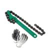 ISC Heavy-Duty Wrench Oil Filter Tool Pipe Fittings Tools Single Sided Adjustable Wrench Combo (9" Inch Chain) view 1