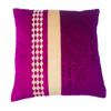 MSenterprises Cushion Cover Purple Burnt Ambose Velvet Patti Cushion Covers Pack of 5(40 x 40 Cms Or 16x16 Inch) view 2