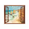 PAPER PLANE DESIGN 3D Fake Window Wall Decal Sticker Poster - Landscape Wall Decor Home Dcor view 1