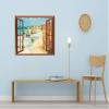 PAPER PLANE DESIGN 3D Fake Window Wall Decal Sticker Poster - Landscape Wall Decor Home Dcor view 3
