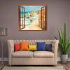 PAPER PLANE DESIGN 3D Fake Window Wall Decal Sticker Poster - Landscape Wall Decor Home Dcor view 4