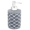 TOTO DEALS White Circle Design Carved on Grey Stone Liquid Soap Dispenser (350 ml) view 1