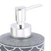 TOTO DEALS White Circle Design Carved on Grey Stone Liquid Soap Dispenser (350 ml) view 3