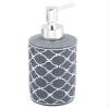 TOTO DEALS White Circle Design Carved on Grey Stone Liquid Soap Dispenser (350 ml) view 4