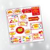 PartyStuff Holi Theme Props - Holi Speech Bubbles (16 Cards) view 1