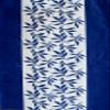Fashion String 2 Piece Kolaveri Eyelet Polyester Semi Sheer Door Curtains-7 Feet,Blue,Lined view 2