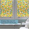 KREEPO Privacy Window Film Printed Yellow Flower Window Frosting Film Window Sticker Frosted Vinyl Sheets for Front Door/Bathroom/Sidelight/Small Windows, 24''x48'' view 4