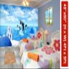 999Store 3D Print Latest Door Living Room Bed Room Home Hall Wall Stickers Sheet roll Wallpaper Scenery Blue Sky and Ocean with Dolphins wallpaper for walls living room ( Vinyl Self Adhesive 60X48 Inches ) NonW540651 view 2