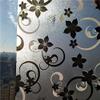KREEPO Privacy Window Film Printed Blue Flower Window Frosting Film Window Sticker Frosted Vinyl Sheets for Front Door/Bathroom/Sidelight/Small Windows, 12''x84'' view 2
