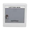 Lepose Durable Plastic Letterbox for Home, Gate, Office, Wall, Apartment, Banglow, Villas with 2 Keys in Red & White Colour (275mm X 230 mm X 95mm) view 1