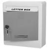 Lepose Durable Plastic Letterbox for Home, Gate, Office, Wall, Apartment, Banglow, Villas with 2 Keys in Red & White Colour (275mm X 230 mm X 95mm) view 2