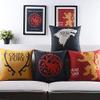 AEROHAVEN Premium Cotton Game of Thrones Designer Decorative Throw Pillow/Cushion Covers Set of 4 - (Multi, 16 inch x 16 inch) view 2