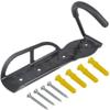 ZIGLY Wall Mounted Alloy Steel Bicycle Display Hanger Hook (Black) view 2