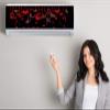 DreamKraft Decorative Love Heart Theme Air Conditioner Sticker | AC Skin for Home, Living Room, Kids Room Decor (91 cm x 33 cm) view 2