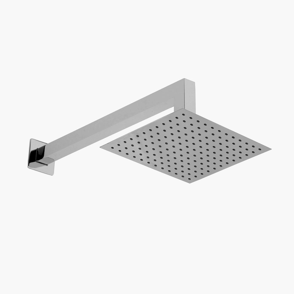 Durable 8X8 Inch Shower With 18 inch Arm Stainless Steel Overhead Shower (Combo Set)