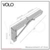 Volo Premium 200mm/ 8" Foldable Stainless Steel Multipurpose Bracket, Shelf Bracket, l Bracket, Wall Brackets, wall Angle Bracket, Folding Table Bracket with Fittings for fold Down Table. view 2
