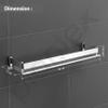 Plantex Stainless Steel Bathroom Shelf Rack/Bathroom Organizer/Wall Shelf for Bathroom Accessories Set/Kitchen Stand/Kitchen Shelves & Racks-(Chrome 18x5 Inches) view 2