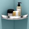Plantex Stainless Steel Corner Shelf for Bathroom Wall/Bathroom Corner Shelves/Bathroom Shelf Rack/Side Corner Shelf/Kitchen Organizer/Bathroom Corner Rack- (9x9 inches, Chrome) view 1