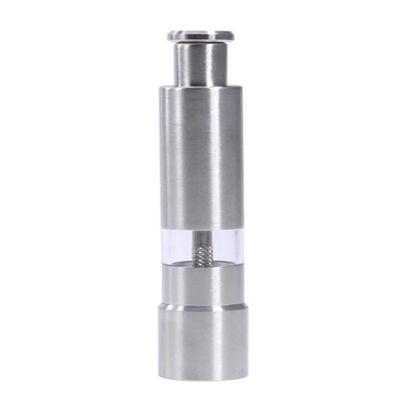 S R EXCLUSIVE Kitchen Mini Pepper Grinder Crusher Mill Stainless Steel Hand Thumb Press Set Machine with Stylish Design for Grinding Salt and Black Pepper