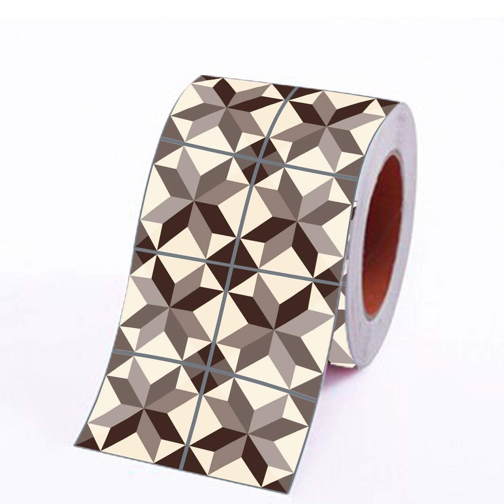 PAPER PLANE DESIGN Self Adhesive Wall Tile Stickers Decorative Items for Home Living Room Bedroom Kitchen Stylish Walls Floor, Vinyl Oil Proof & Waterproof, Wide 10 cm, Length 500 cm (Design-1)