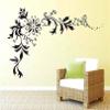 ISEE 360Flowers Logo Decorative Wall Sticker for Home Kids Bedroom Decorative Vinyl Decal (Black) L X H (59.50 cm X 80.50 cm) view 1