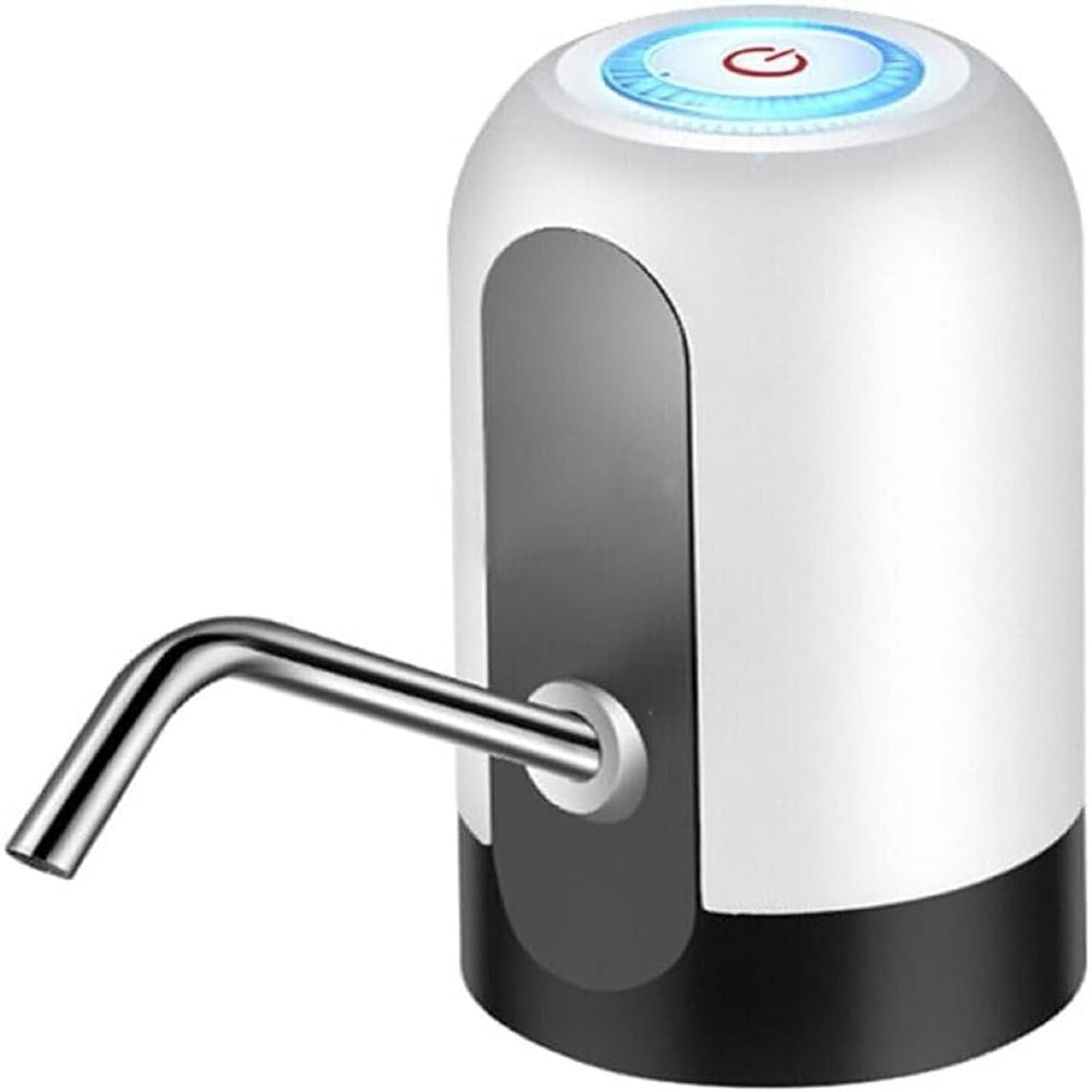 Metroplus USB Plastic and Steel Rechargeable Pump Drinking Tap Automatic Water Dispenser (20L, Medium, White)