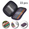 Naitik Creation 22 Pcs Aluminium Crochet Hooks Needle Knitting Needles Set with Purple Case for Beginners, 22 Pieces, Multicolor view 2