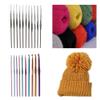 Naitik Creation 22 Pcs Aluminium Crochet Hooks Needle Knitting Needles Set with Purple Case for Beginners, 22 Pieces, Multicolor view 3