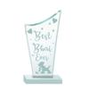 Paper Plane Design Birthday Gifts Crystal Mementos and Trophy for Couples (Best Bro) view 1