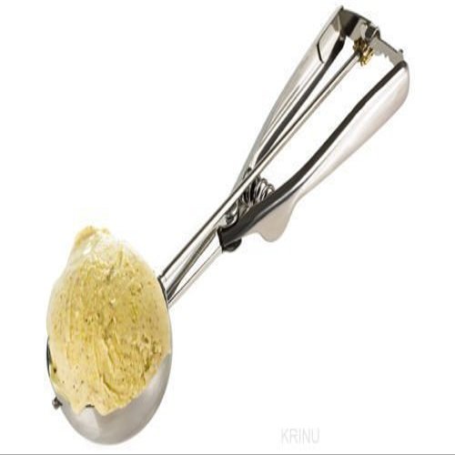 SEASPIRIT Stainless Steel Ice Cream Scoop Multi Use Food Spoon (Silver)