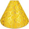 RDC 13" Round Yellow with Golden Polka Dots Designer Lamp Shade view 2