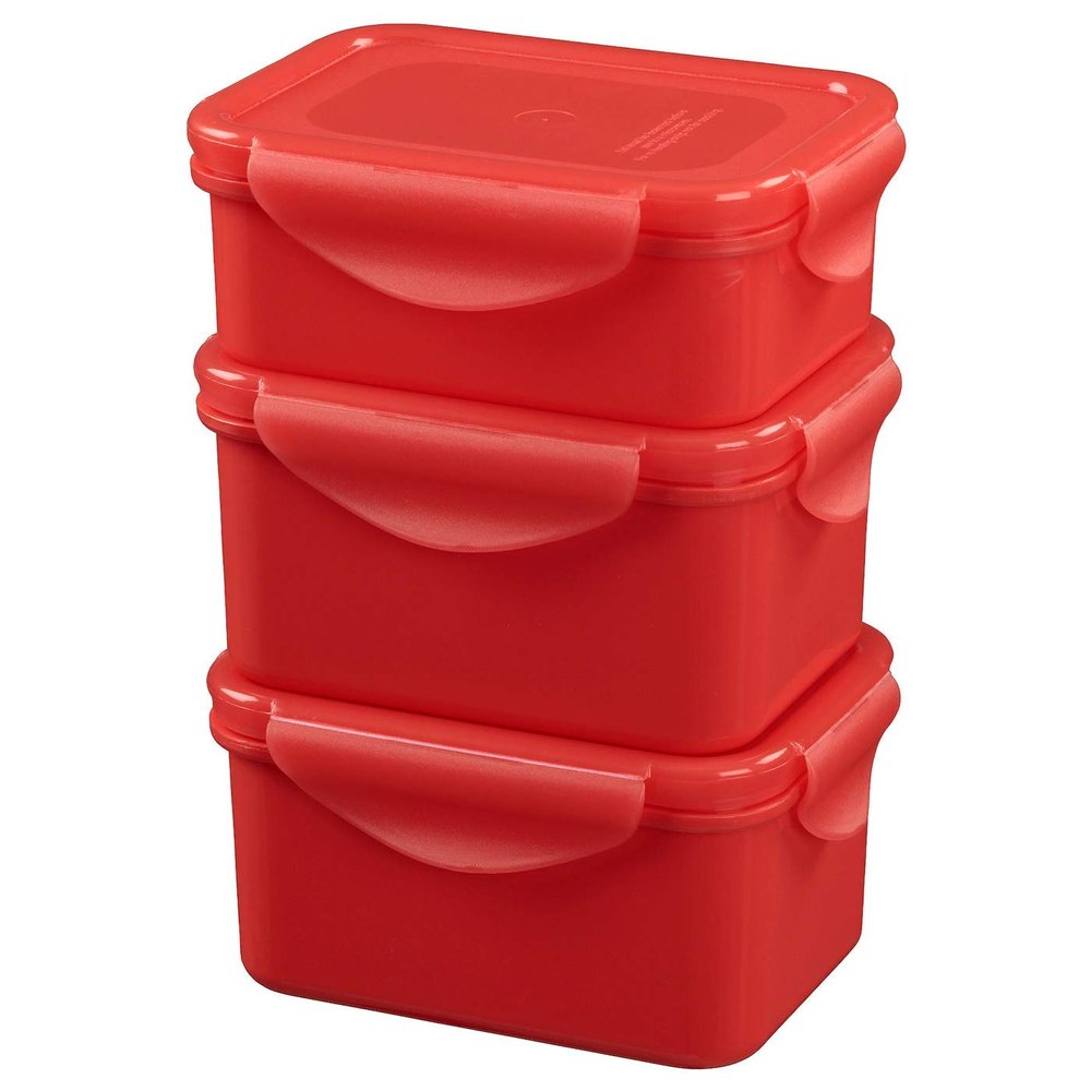 Ikea Fullastad Lunch Box (Red) Set of 3