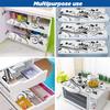 E-Retailer Waterproof PVC Floral Design Fridge Mat/Drawer Mat Set (Size: 12X17 inch, Set Content: Set of 6) view 2
