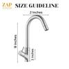 Zap Pluto Light Swan Neck Tap for Kitchen & Bathroom | Brass Body, Chrome Finish | Table/Deck Mounted | Sleek Durable Design | Soft Flow Water Faucet view 4