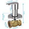 ZAP Pluto Series | Concealed Stop Cock with a Smooth Quarter Turn Ceramic Cartridge | Ideal for Toilet use. view 2