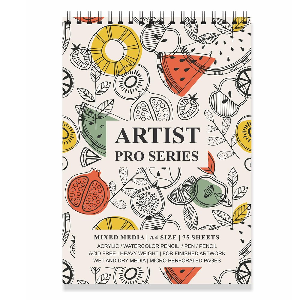 Paper Plane design Spiral Bound Artists Sketch Drawing Book, A4 Size, 75 Pages, 160 GSM