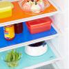 Amazon Brand - Solimo PVC Fridge Multipurpose Mat, Diamonds, Set of 6, Red, Blue and Green view 3