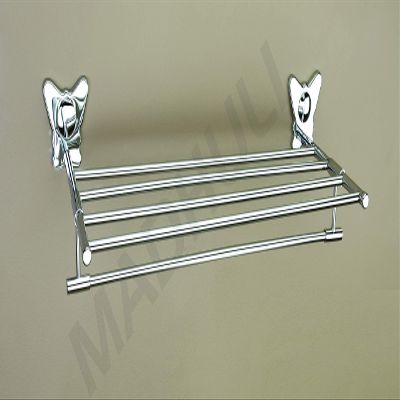 MADHULI Butterfly Stainless Steel Towel Rack for Bathroom/Towel Stand/Hanger/Bathroom Accessories (18 Inch-Chrome)