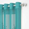 Soulful Creations Tissue Curtain (Aqua, 5 Feet) -Pack of 2, lined view 1