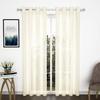Soulful Creations Tissue Curtain, (White, 5 Feet) Pack of 2, lined view 2