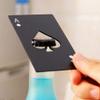 PRO365 Casino Poker Bottle/Bar/Beer/Soda Steel Opener Card Size(Black) view 1