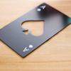PRO365 Casino Poker Bottle/Bar/Beer/Soda Steel Opener Card Size(Black) view 4