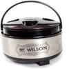 Zero To Infinity Store Stainless Steel Hot Meal Serving Insulated Wilson Casserole for roti chapati with Plastic Cover and Bottom Set of 1 2000ml view 1