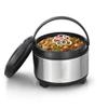 Zero To Infinity Store Stainless Steel Hot Meal Serving Insulated Wilson Casserole for roti chapati with Plastic Cover and Bottom Set of 1 2000ml view 4