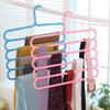 INOVERA (LABEL) Plastic Inovera 5 Layer Pants Clothes Hanger Wardrobe Storage Organiser Rack (Set of 6), 32Lx1Bx33H Cm (Assorted Colour) view 4