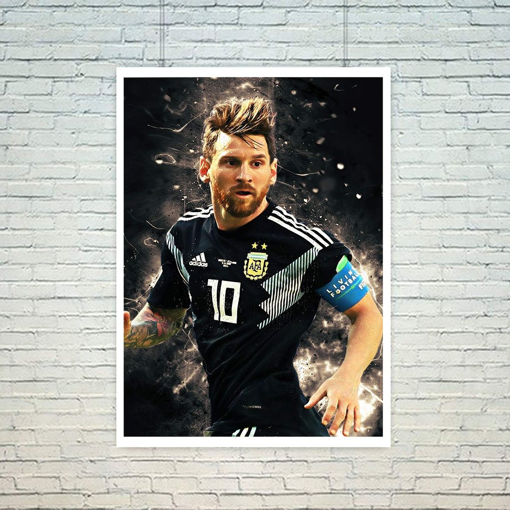 Art Bundle The Messi 10 Digital Print Poster for Room Home Wall Decals and Paintings Collection to Grace Any Place (12 x 18 inch)